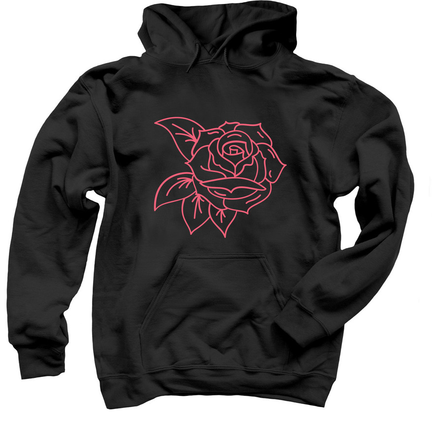 Black rose hoodie THD - baetees