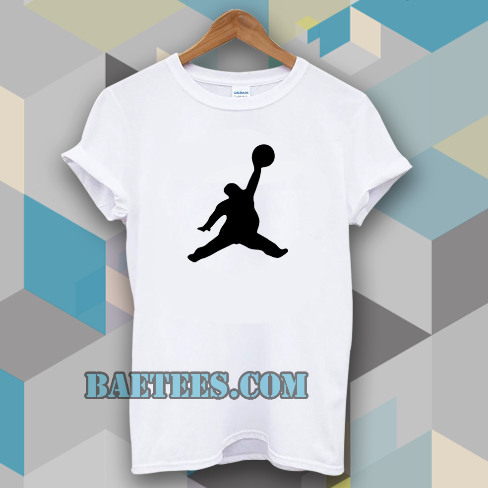 Funny Fat Air Jordan White T-Shirt - baetees